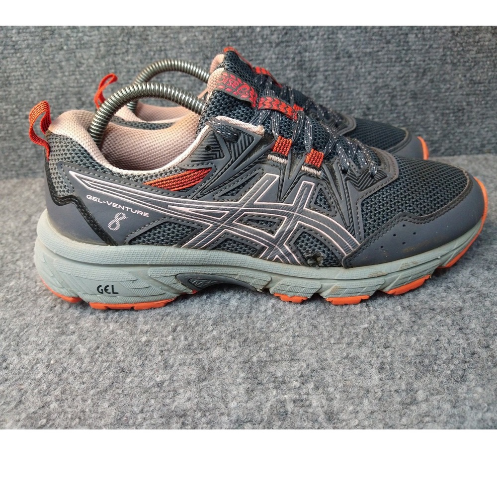 Asics Gel-Venture 8 Womens Trail Running Shoes Grey Coral 1012A708 Size 9.5